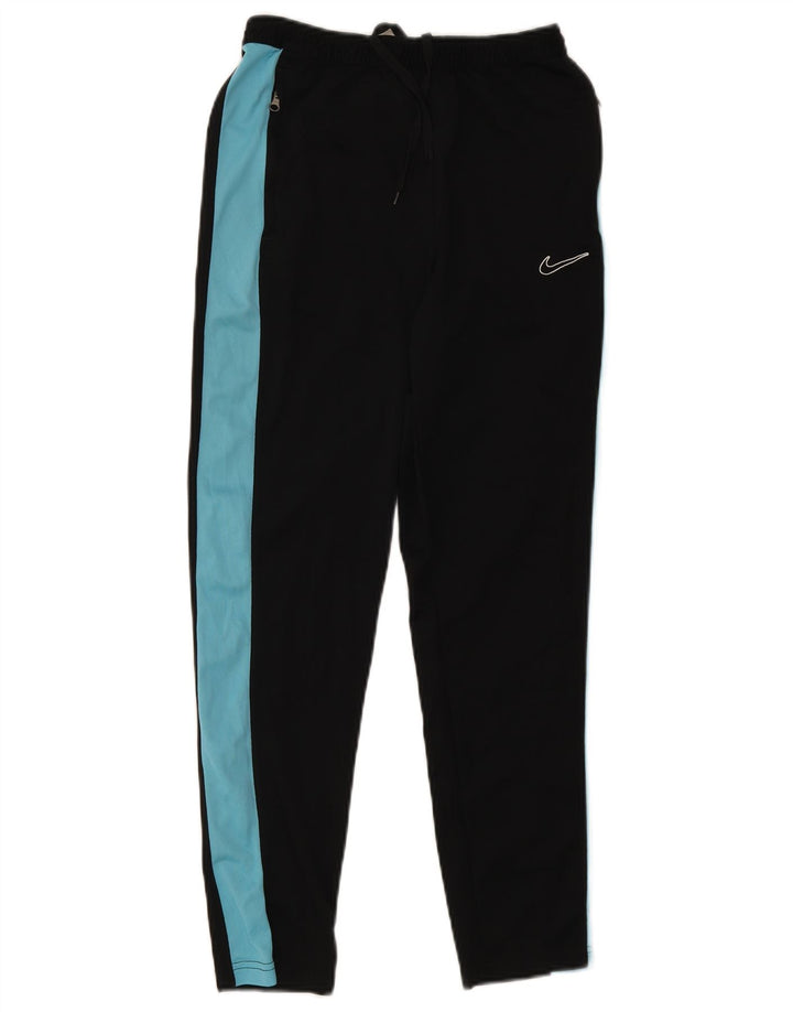 Nike - Pantalones de chándal ajustados Dri Fit para hombre, poliéster color block, color negro, pequeño
