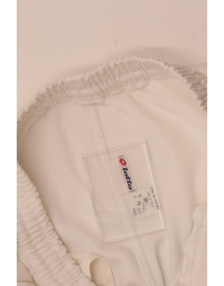 Lotto Pantalones Cortos Deportivos para Mujer UK 40 Mediano Blanco Geométrico