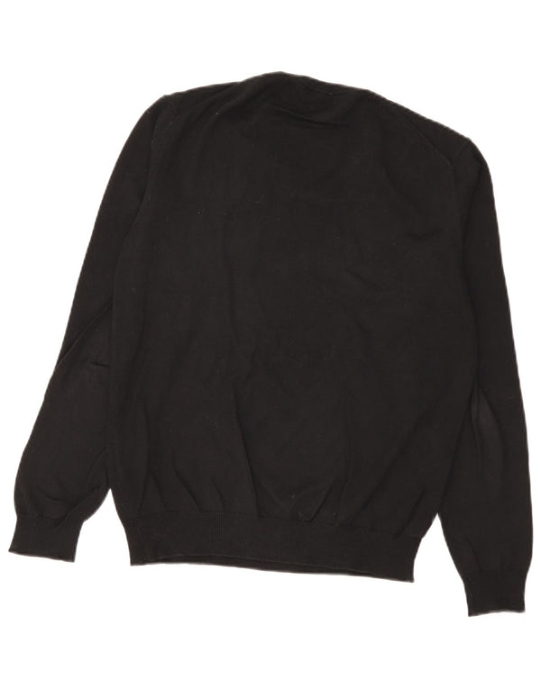 Benetton Jersey Con Cuello De Pico Small Negro Algodón