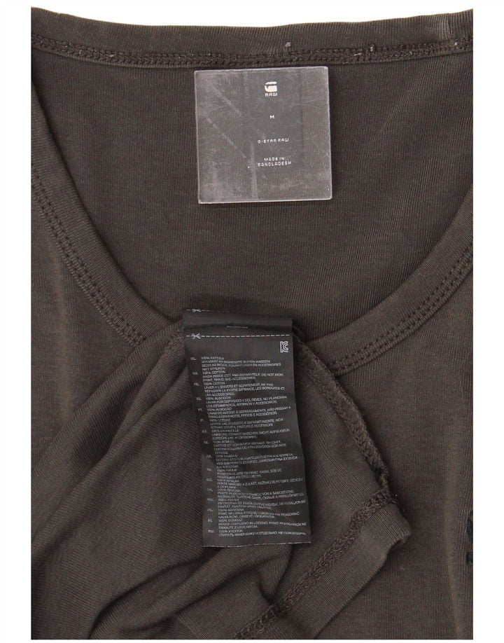 G-STAR Hombre Camiseta Top Algodón Gris Medio