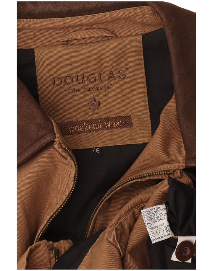 Douglas Chaqueta Bomber para Hombre UK 46 3XL Algodón Beige
