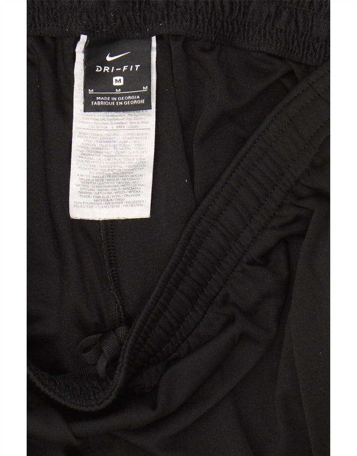 NIKE Hombre Dri Fit Pantalones De Chándal Mediano Negro Colorblock Poliéster