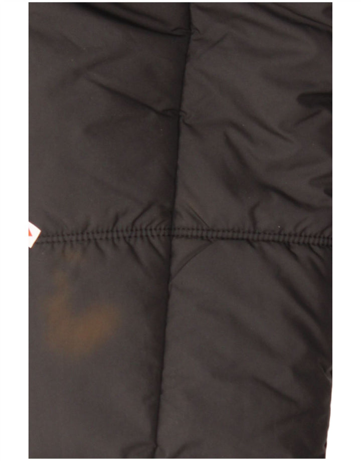 JACK WOLFSKIN Chaqueta acolchada con capucha para hombre UK 40 Medium Negro Poliéster