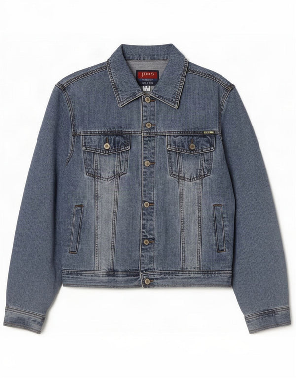 Chaqueta vaquera vintage para hombre UK 40 Algodón azul grande
