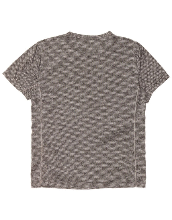 CHAMPION Mens T-Shirt Top Medium Grey Polyester