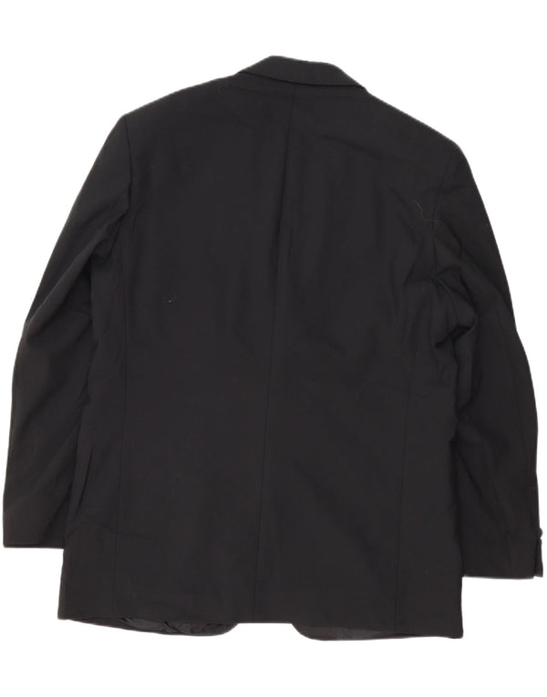 Marks & Spencer Chaqueta tipo blazer de 2 botones para hombre UK 38 Mediana lana negra
