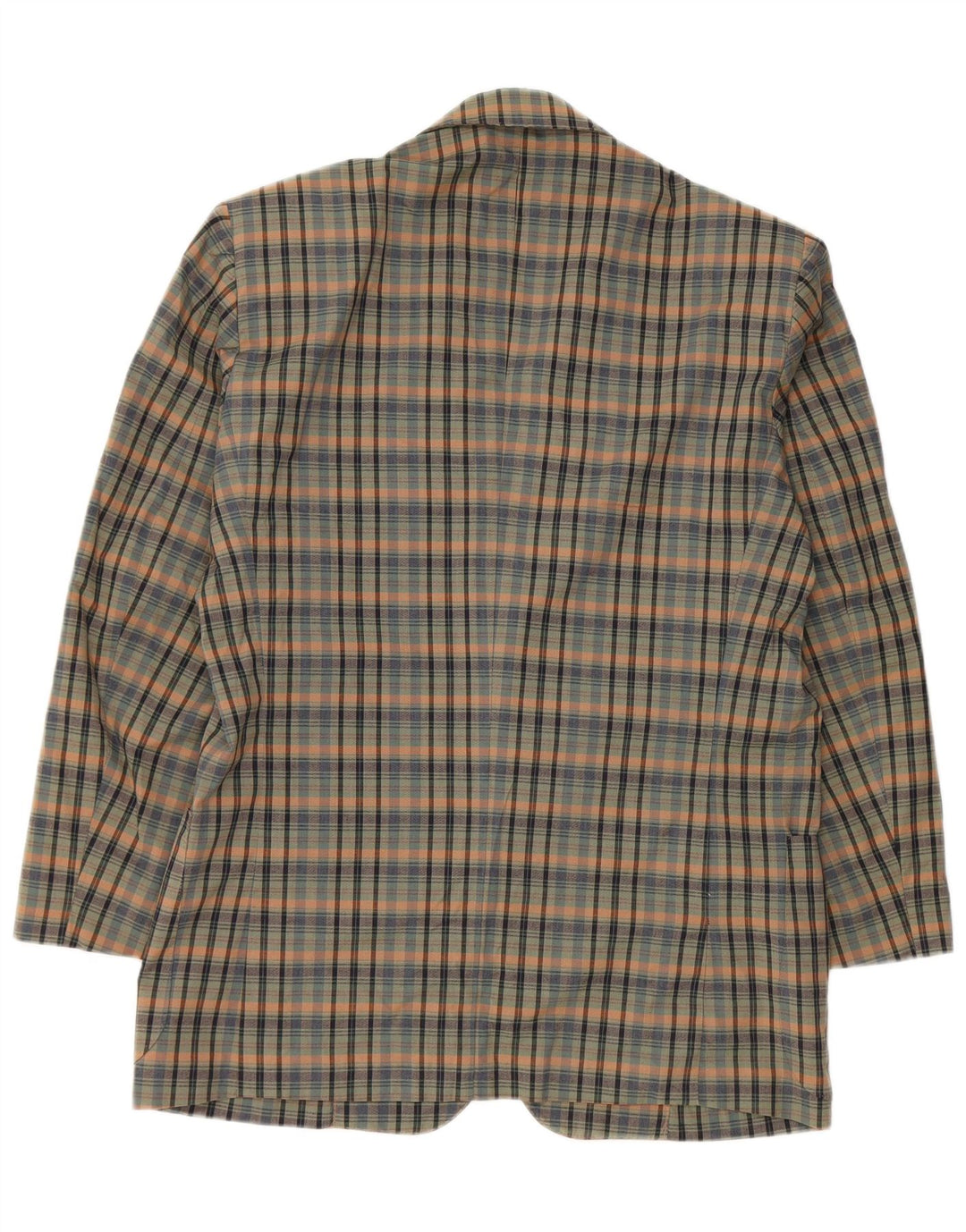 Ingram - Chaqueta tipo blazer Azimut para mujer, 2 botones, IT 48 XL, algodón a cuadros verdes