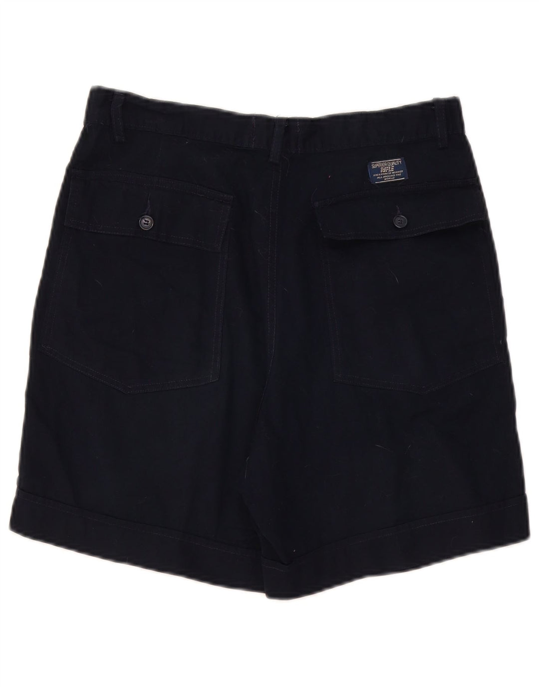 Pantalones cortos tipo cargo para mujer Rifle W33 Algodón azul marino grande