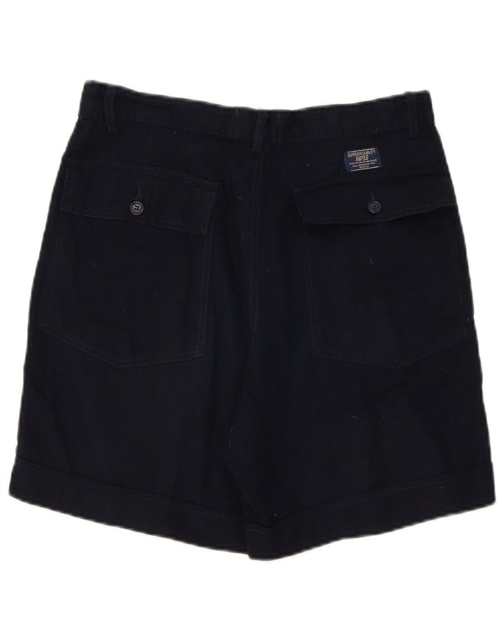 Pantalones cortos tipo cargo para mujer Rifle W33 Algodón azul marino grande