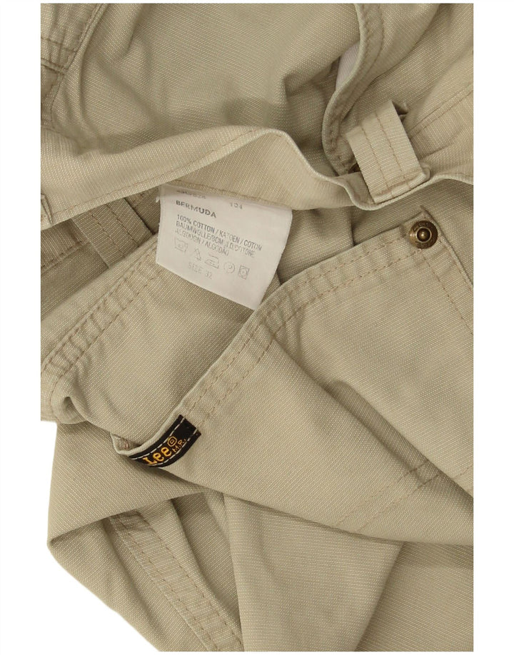 Bermudas Lee Hombre W32 Algodón Beige Medio