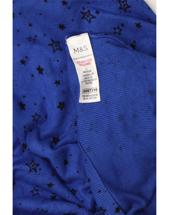Marks & Spencer Jersey con Cuello Barco para Mujer UK 40 Azul Medio