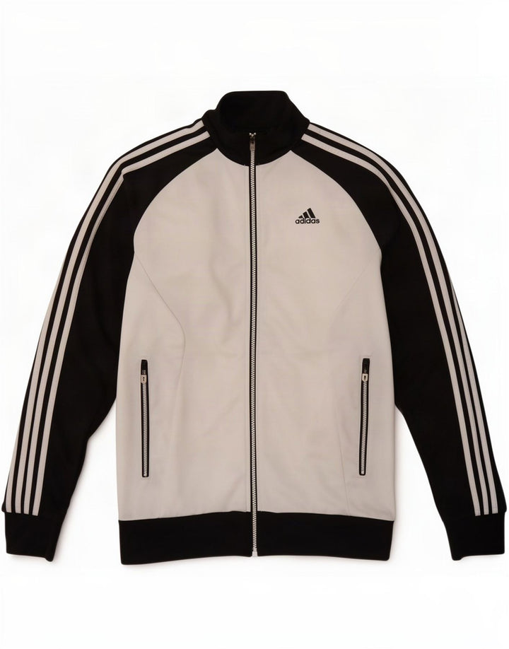 Adidas - Chaqueta de chándal para hombre, talla 34/36, color blanco pequeño