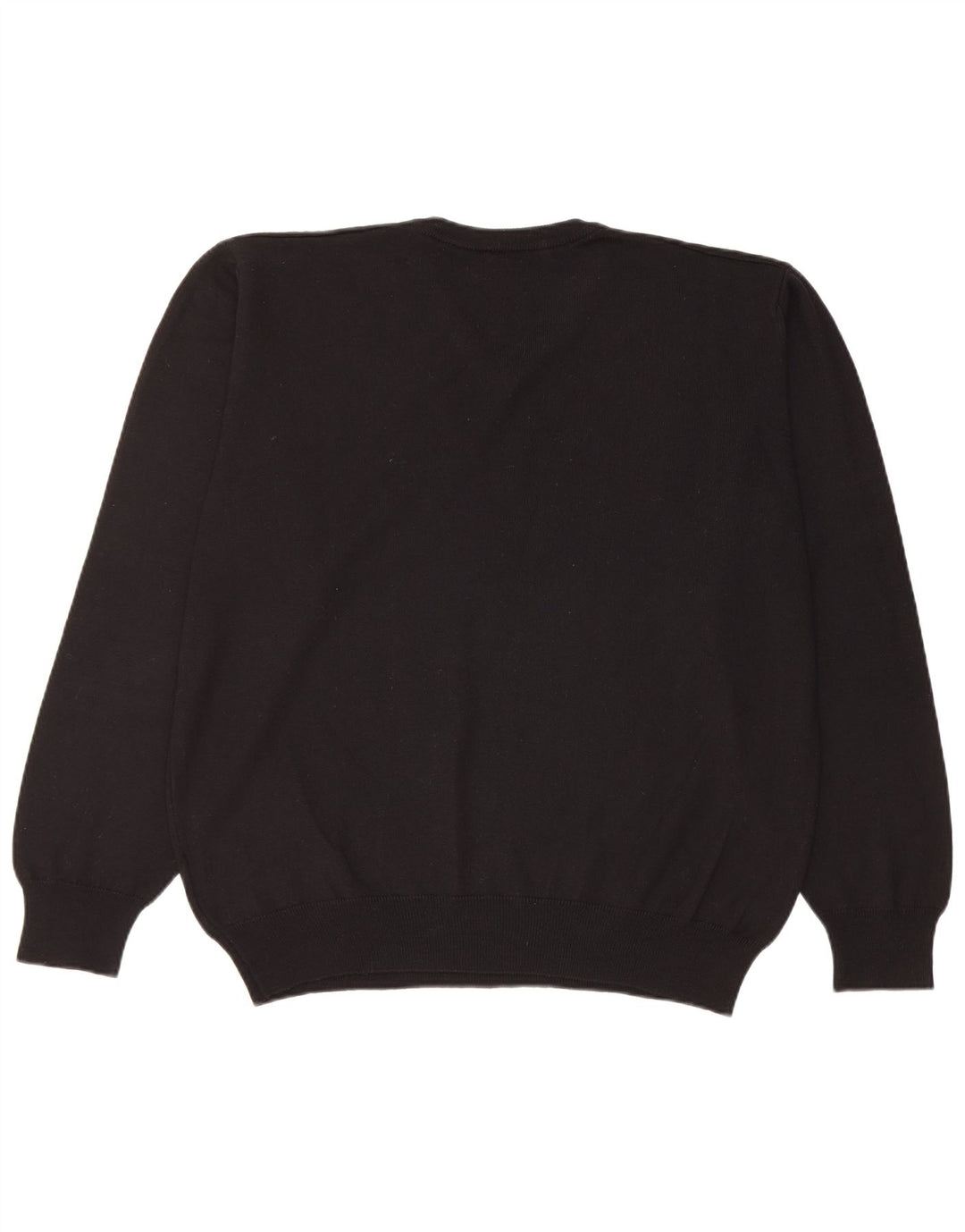 Carrera - Jersey con cuello en V para hombre, talla 2XL, lana negra