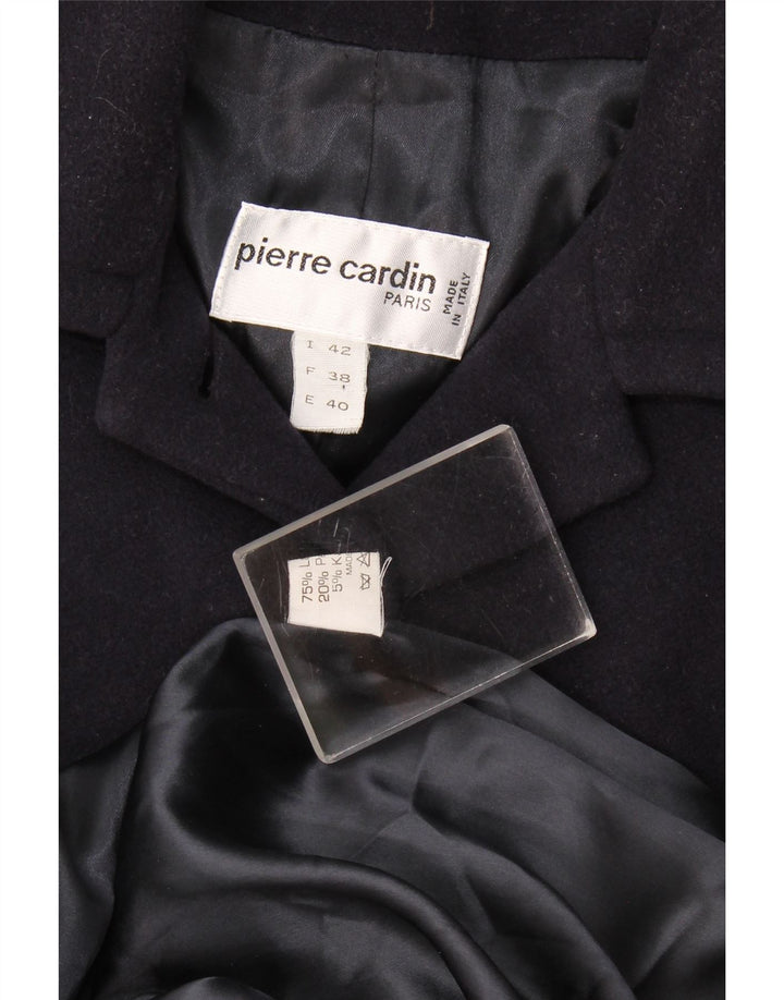 Abrigo extragrande para mujer Pierre Cardin IT 42 Lana azul marino mediana
