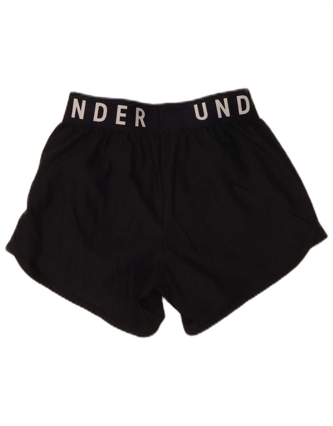 Under Armour Pantalones cortos deportivos gráficos para mujer UK 10 Small Poliéster negro
