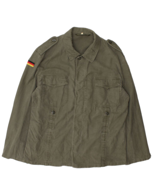 Vintage hombres chaqueta militar Reino Unido 40 grande caqui