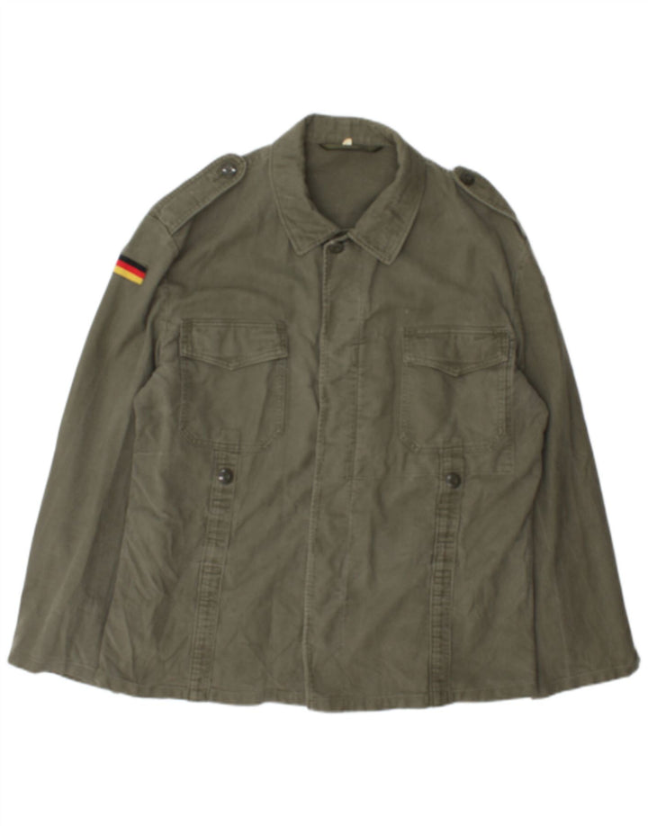 Vintage hombres chaqueta militar Reino Unido 40 grande caqui
