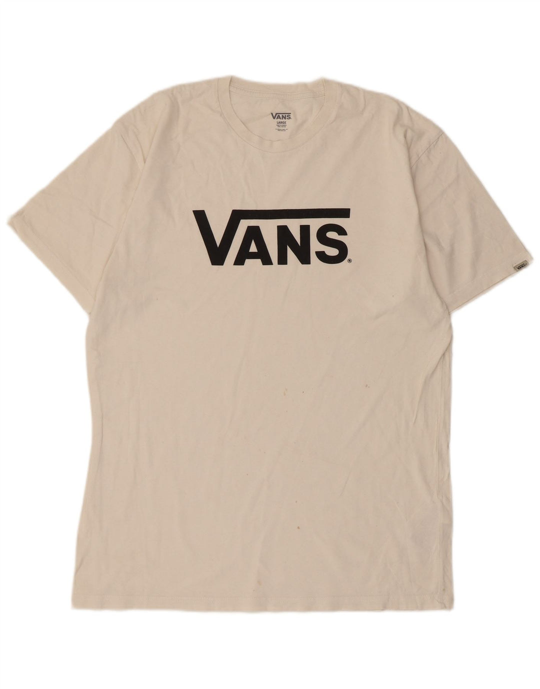 Vans - Camiseta gráfica para hombre, talla grande, algodón blanco