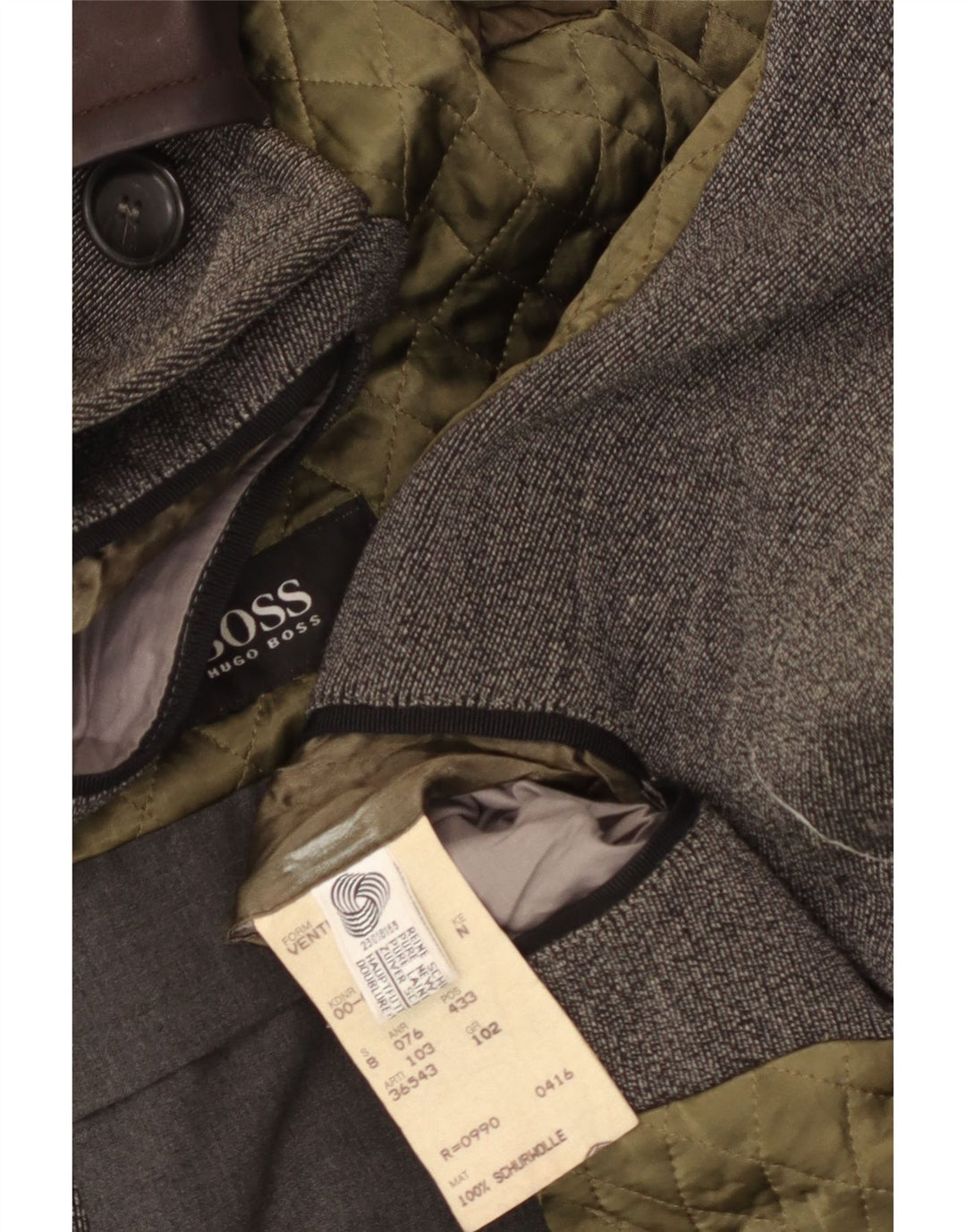 Abrigo HUGO BOSS para hombre ES 42 XL Lana gris