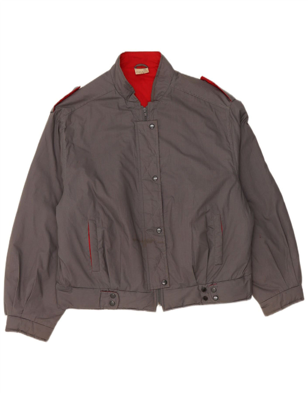 Vintage mujer chaqueta bomber militar de gran tamaño IT 48 XL azul marino