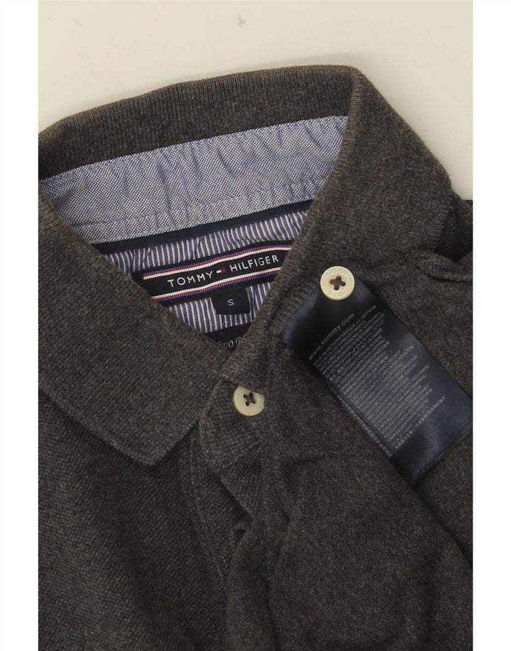 Polo Tommy Hilfiger para hombre de algodón gris pequeño