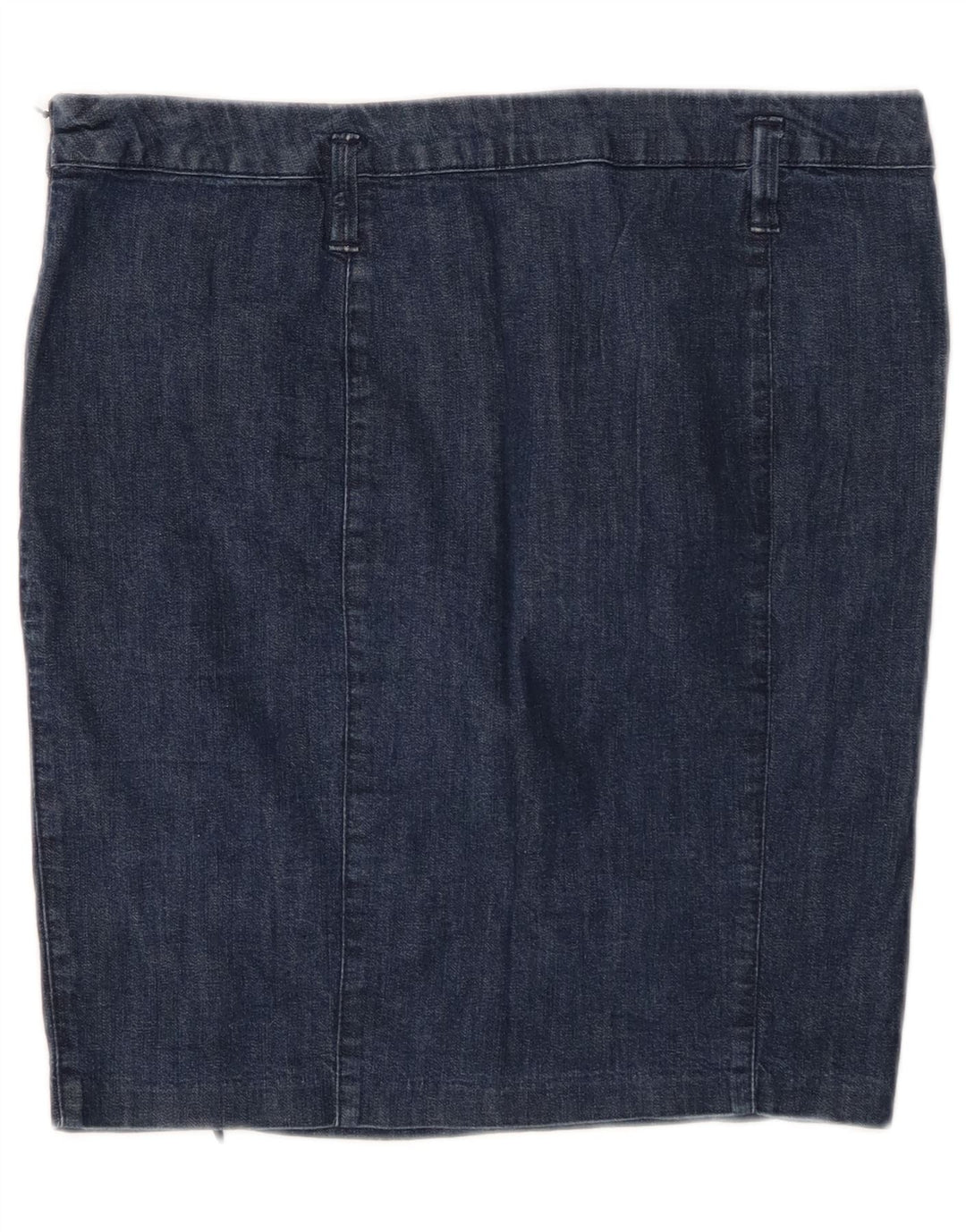 BENETTON Falda vaquera para mujer IT 44 Medium W30 Azul marino Algodón
