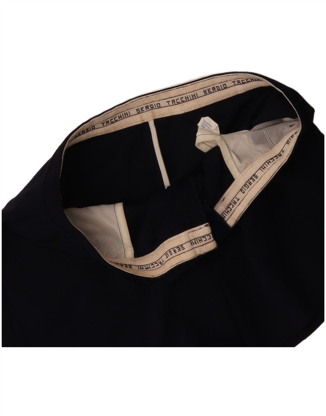 SERGIO TACCHINI Pantalones cortos chinos para hombre IT 52 XL W34 Azul marino Poliéster