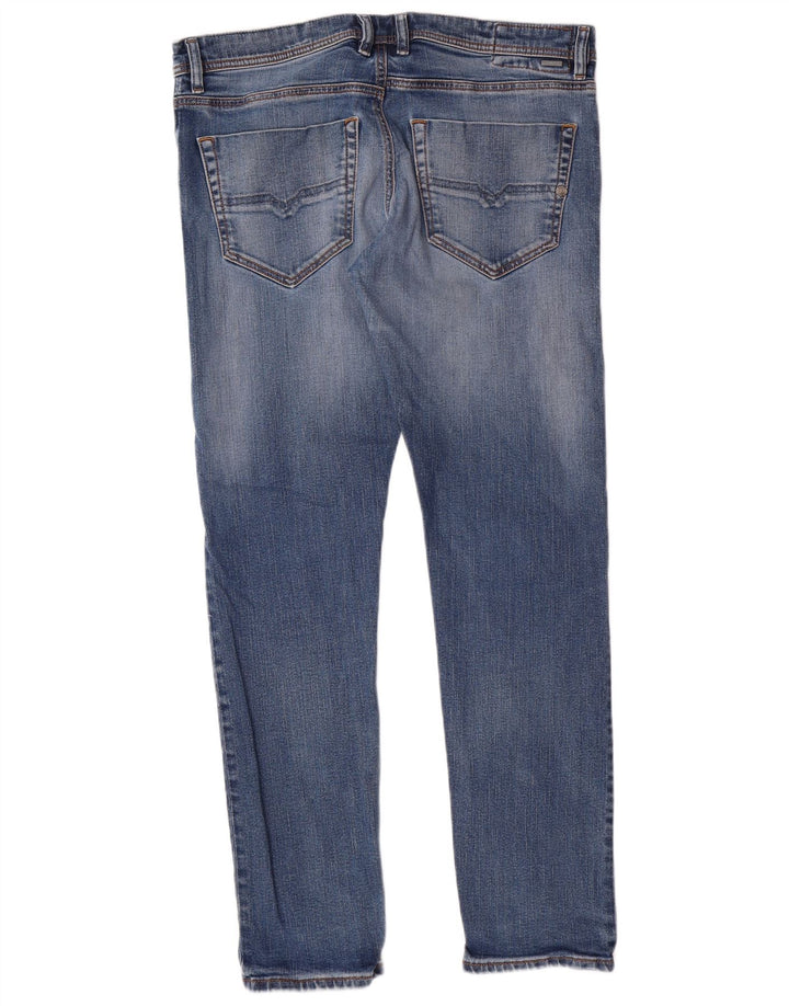DIESEL Vaqueros ajustados Tepphar Carrot para hombre W34 L32 Algodón azul