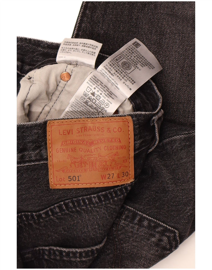 Levi's Vaqueros rectos 501 para hombre W27 L30 Algodón gris