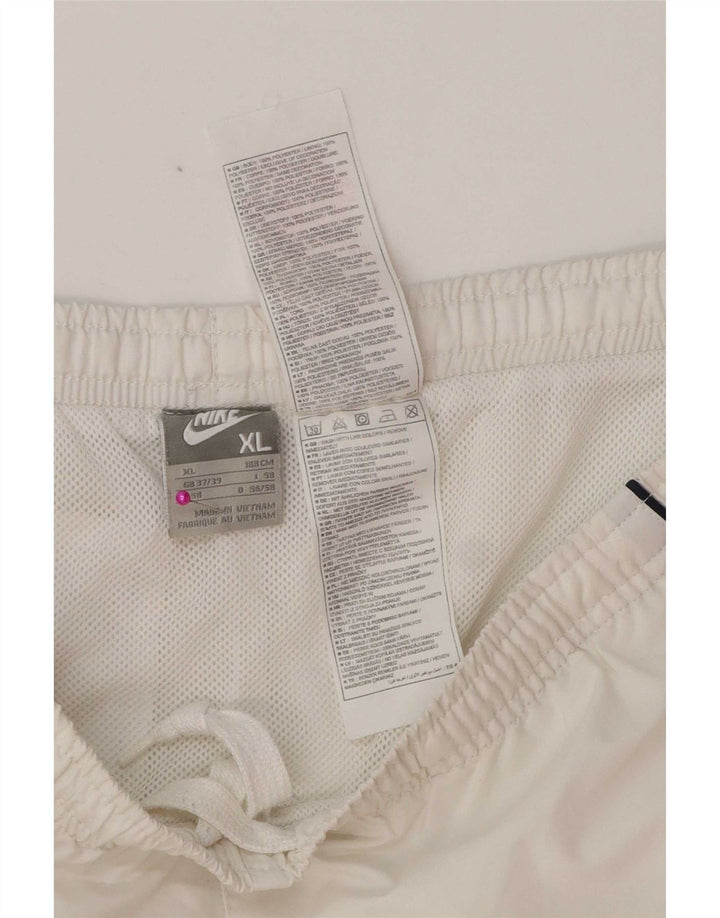 Nike Pantalones cortos deportivos para hombre XL Blanco Poliéster