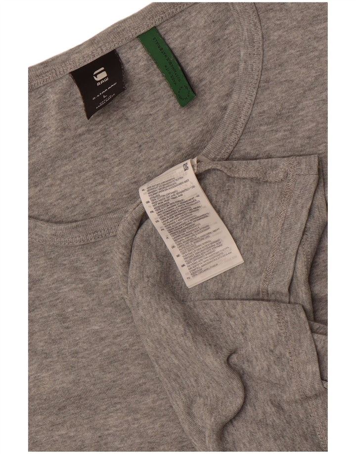G-Star Hombre Camiseta Top Grande De Algodón Moteado Gris