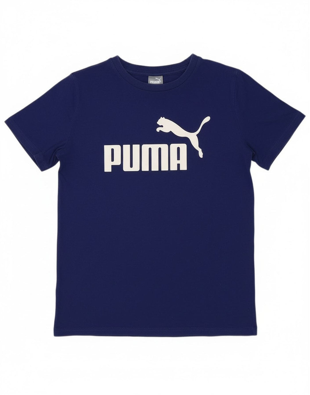 Puma Camiseta gráfica para niño Top 10-11 años Algodón Azul Medio
