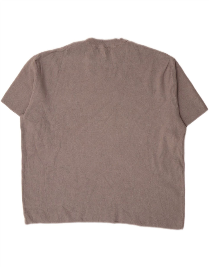 Zara Hombre Camiseta Top Gris Medio