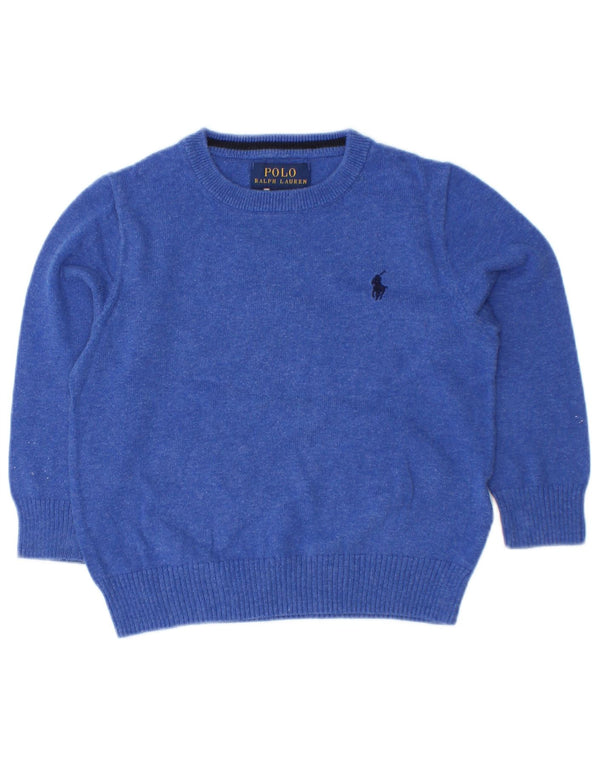 Polo Ralph Lauren Jersey con Cuello Barco para Bebés 18-24 Meses Azul