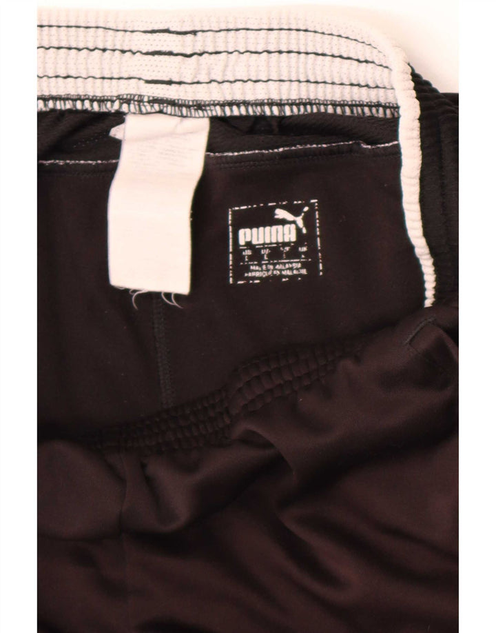 Puma Mens VfB Stuttgart Sport Shorts Grande Negro Poliéster