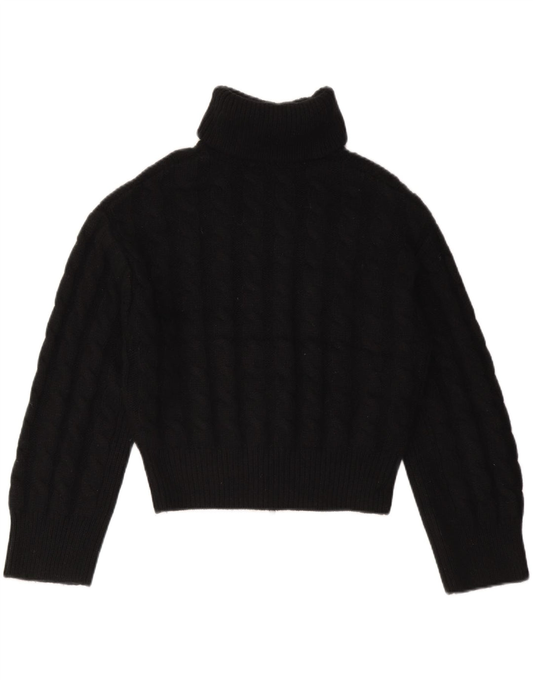 Cos - Cárdigan extragrande para mujer, talla pequeña, lana negra