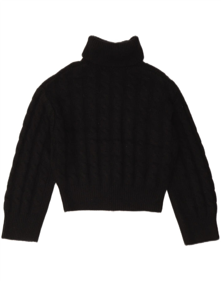 Cos - Cárdigan extragrande para mujer, talla pequeña, lana negra