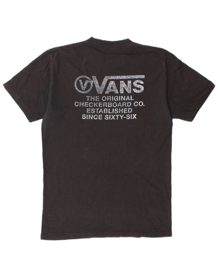 Vans Camiseta con gráfico de corte clásico para hombre, talla mediana, negro