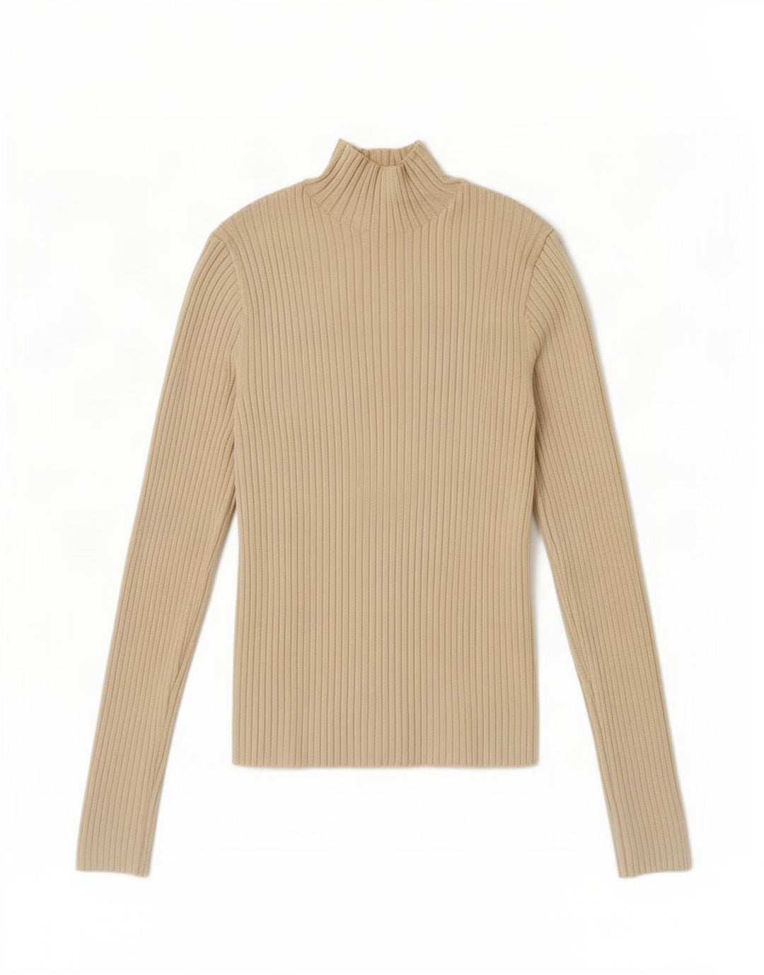 Zara Mujer Cuello Alto Jersey Jersey UK 12 Medium Off White