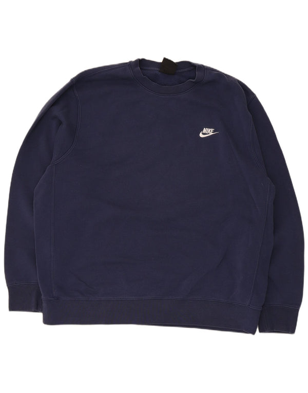 Sudadera Nike Hombre Jumper XL Azul Marino Algodón