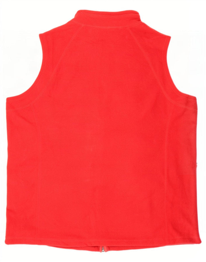 Marks & Spencer Chaleco polar autógrafo para hombre UK 38 Poliéster rojo mediano