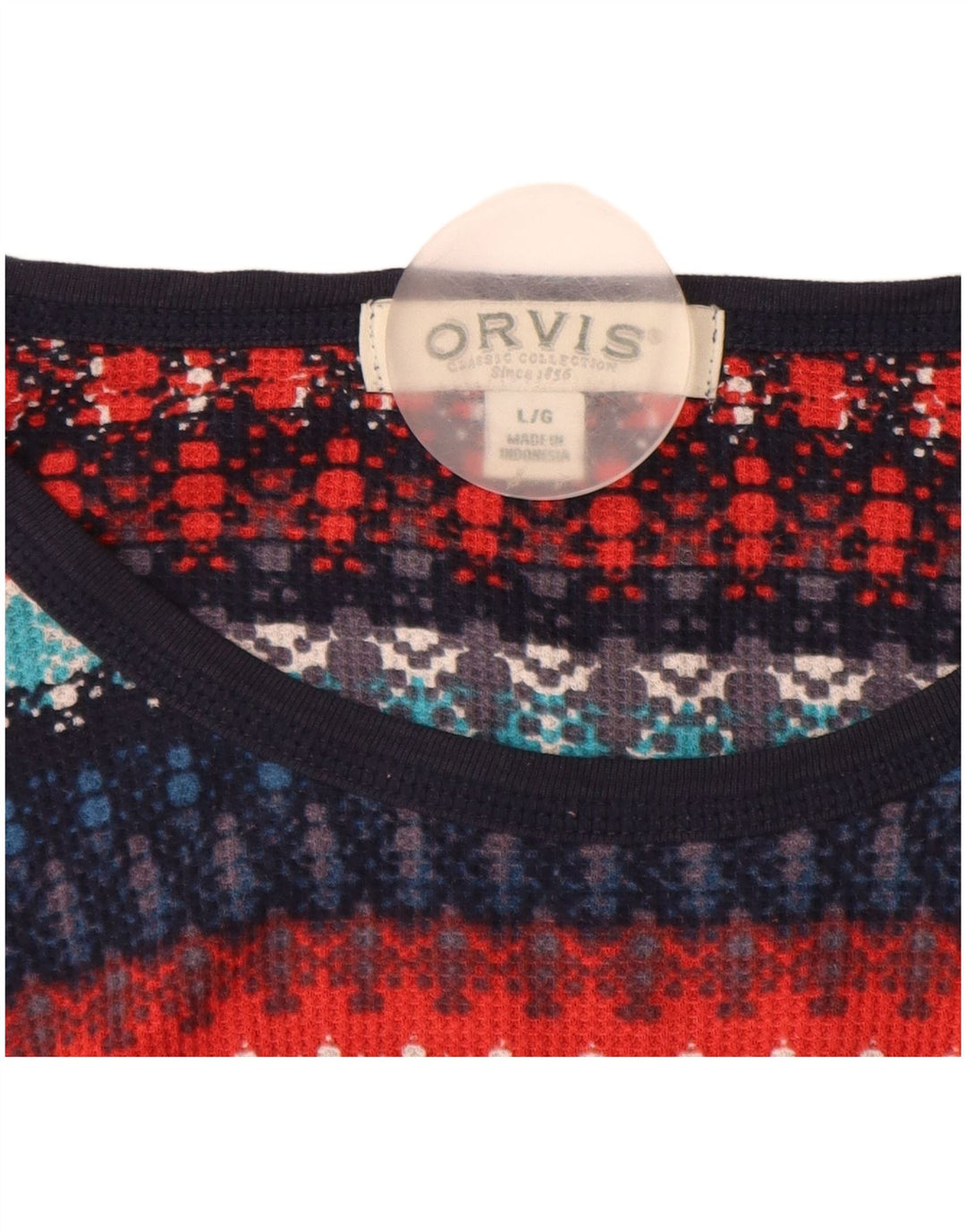 ORVIS Suéter tipo jersey con cuello barco para mujer, talla 40, talla grande, multicolor, a rayas