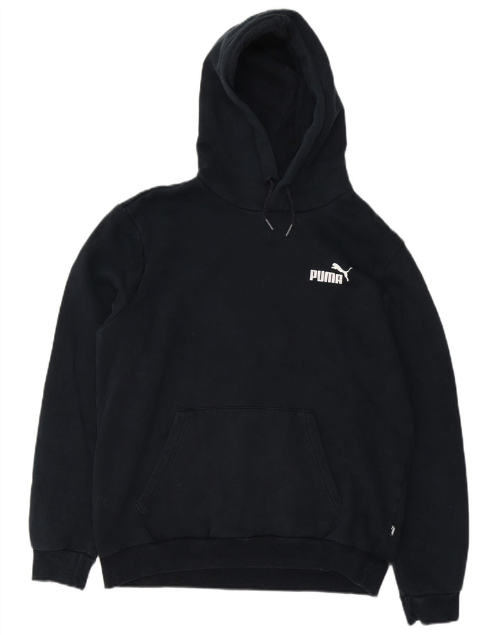 Puma Hombre Sudadera Con Capucha Jumper Medium Negro Algodón