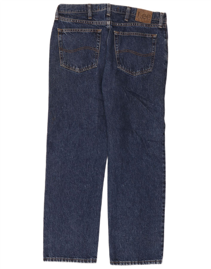 Vaqueros rectos de corte regular para hombre Lee W34 L29 Algodón azul marino