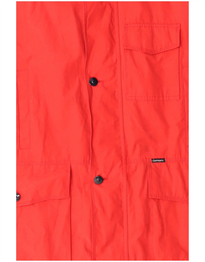Cotton's Industries Chaqueta utilitaria para hombre UK 42 XL Rojo