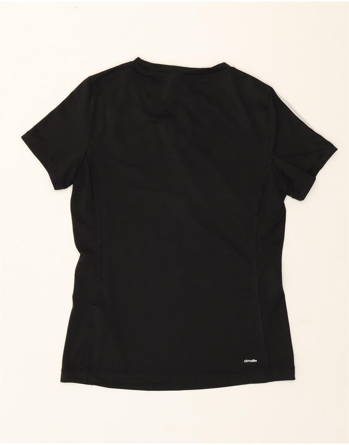 Adidas Mujer Climalite Camiseta Top UK 12/14 Mediano Negro Poliéster
