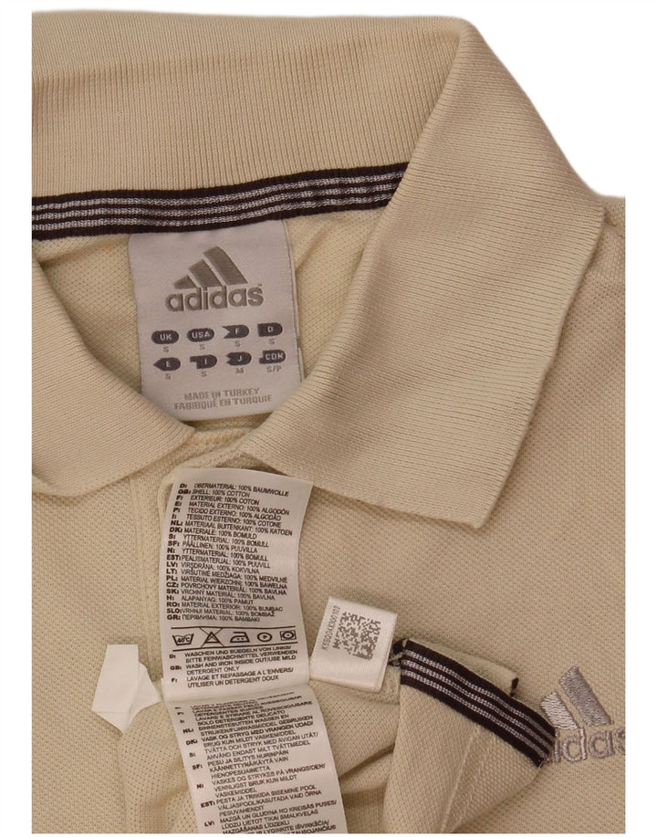 Polo Adidas Hombre Pequeño Algodón Beige