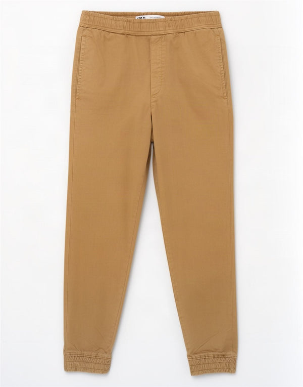 Zara Mens Joggers Chino Pantalones Pequeño W30 L27 Algodón Beige