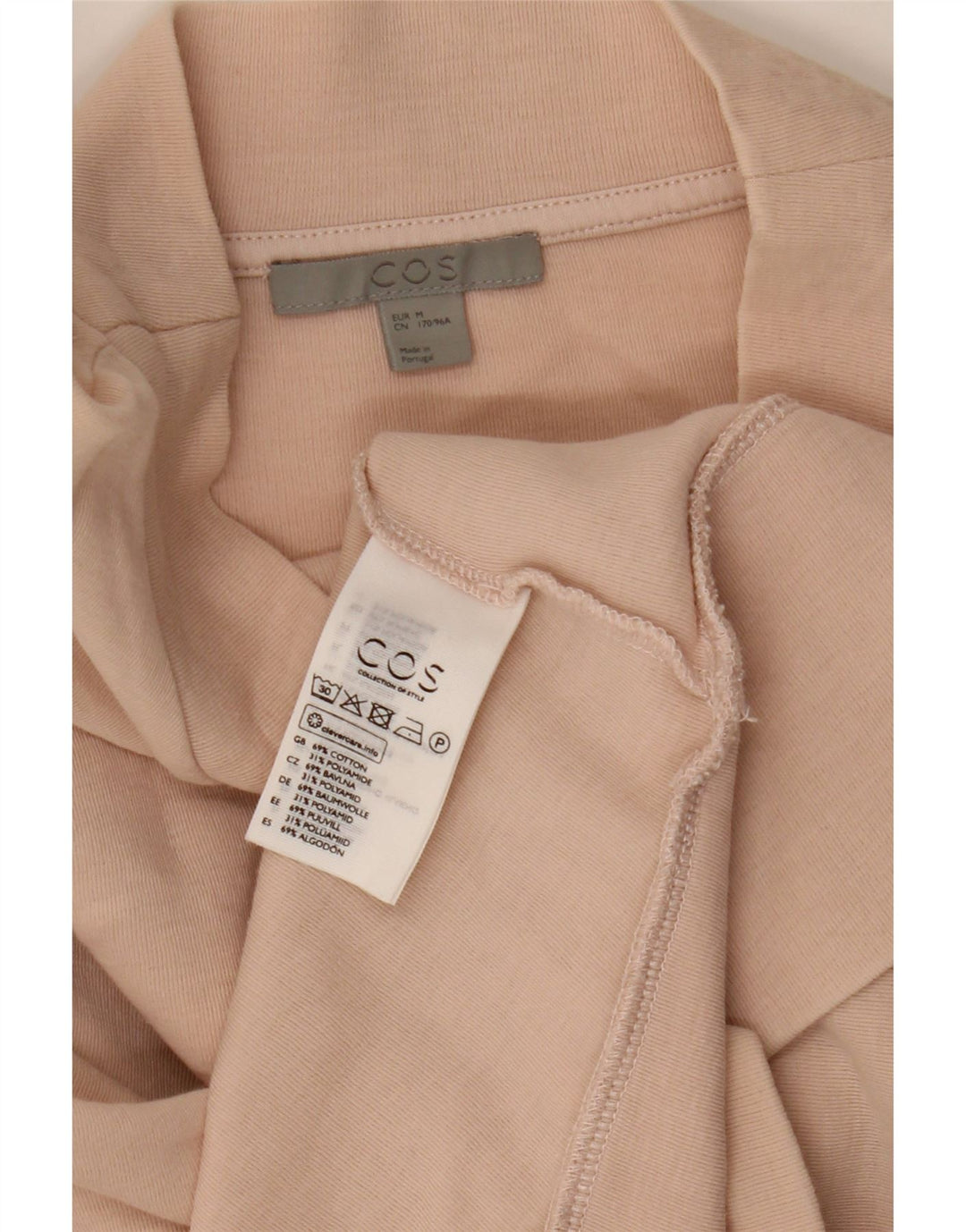 Cos - Sudadera extragrande para mujer, talla 40, algodón beige medio