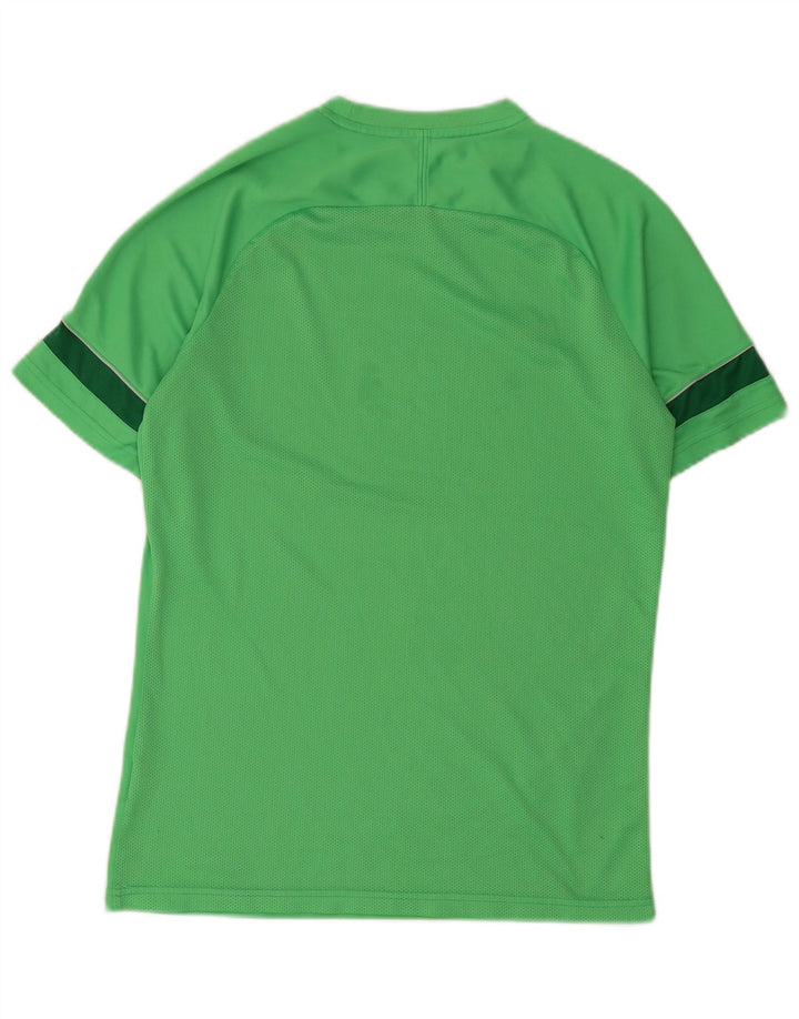 Camiseta Nike Hombre Dri Fit Top Poliéster Color Block Verde Medio